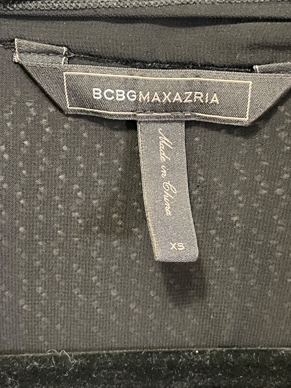 BCBG MaxAzria crochet black cardigan ribbon women XS - Picture 2 of 9